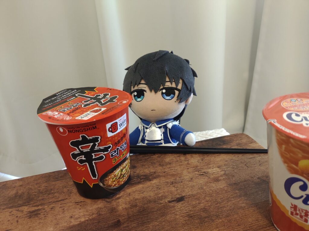 選ばれたのは辛ラーメンでした。