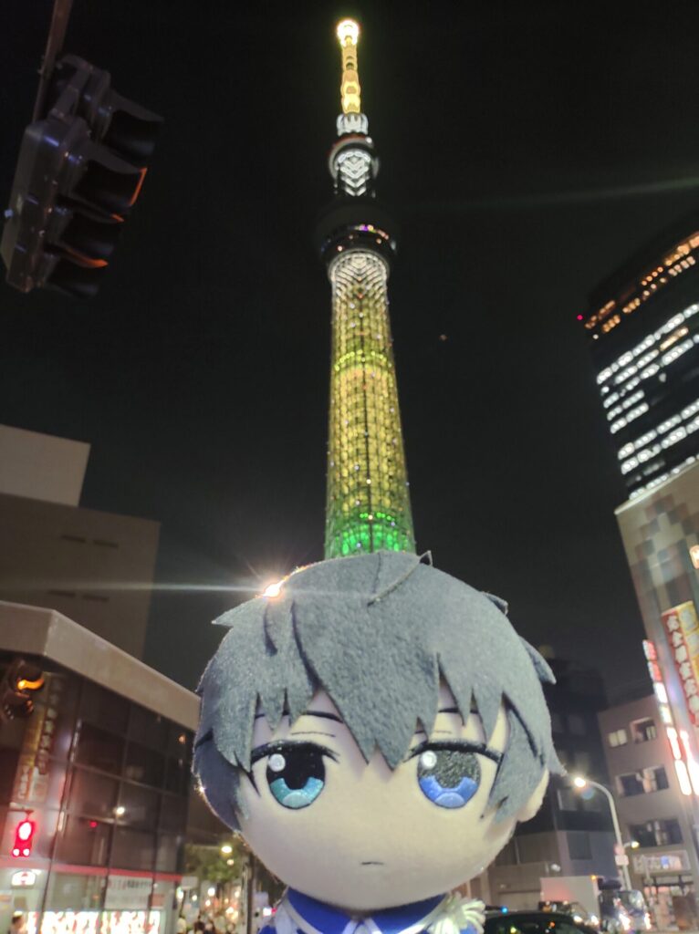 スカイツリーとキュピピーンな恭二ぬい